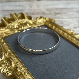 Monet Silver Bangle Bracelet